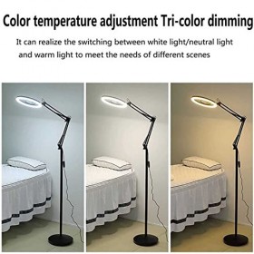 ANNIZA Lampe à Cils LED, avec loupe 3X, kit déclairage de beauté à intensité Variable pour Extension de Cils 45w pour Tatoua