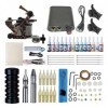 SJYDQ Kit Complet de Machine à bobines, Alimentation électrique, Stylo Rotatif avec Cartouche daiguilles, Machine de Maquill