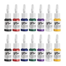 SJYDQ Kits de Machines à tatouer à Bobine Professionnelle, 10 enveloppes, Ensemble de mitrailleuses à Bobine avec encres dal ...