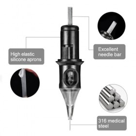 SJYDQ Ensemble de Machine à tatouer Professionnelle, Stylo Rotatif, Alimentation électrique avec Cartouches et Aiguilles, Kit...