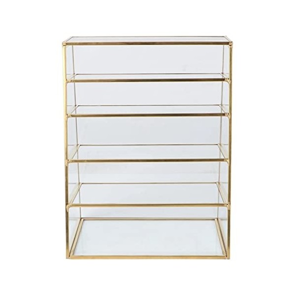 Metal Makeup Rack Lipstick Organizer Pressed Powder Holder Multilayer Storage Rack Jewelry Display Rack Color : A Size : 18 