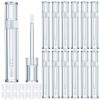 TKFDC 50 pcs 5ml Vide Clear Lip Gloss Tube en Plastique Rouge à lèvres en Plastique Bouteille de Tuyau à baume avec Bouchon e