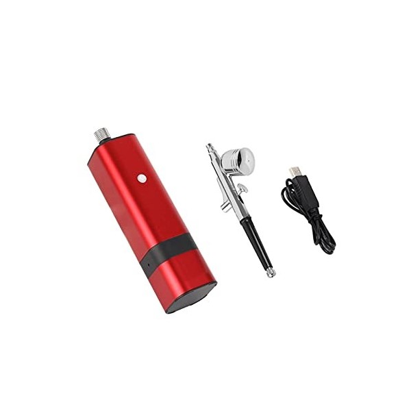 DYTWXG Kit de compresseur daérographe Auto Start Stop Mini Pompe personnelle sans Fil Portable Color : A 