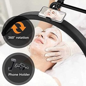 Lampe De Beauté Demi-Lune, Lampe De Tatouage De Cils Led, Lampe De Sol Led Protection Des Yeux Lampe De Sol En Forme De U Pou