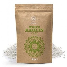 Argile Kaolin Blanc 100g - Poudre dArgile de Kaolin Blanche - Pure et Naturelle - Argile Blanche pour Visage, Cheveux - dAr