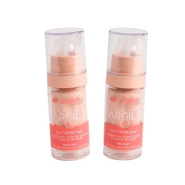  ARCILIA Argiletz - Duo - Crème Nuit & Jour - Argile Rose - Sublime Argile