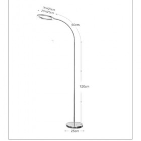 LED Floor Stand Lamp Beauty Lamp Special Cold Light Work Lamp for Nail Tattoo and Eyebrow Intelligent AI Stepless Dimming Sui...