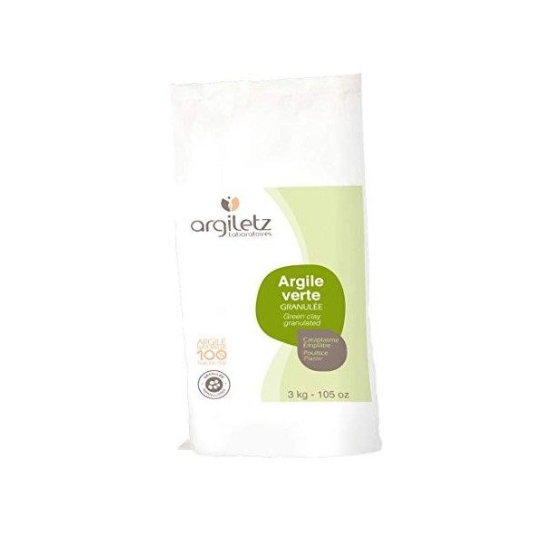 Argiletz - Argile verte granulée 3Kg - Livraison Gratuite pour les commandes en France - Prix Par Unité