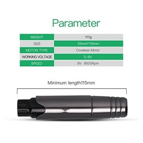 Générique Tatouage Tatouage Rotary Machine Pens Kit de Maquillage Permanent Louches de Sourcils avec Aiguilles de Cartouche D