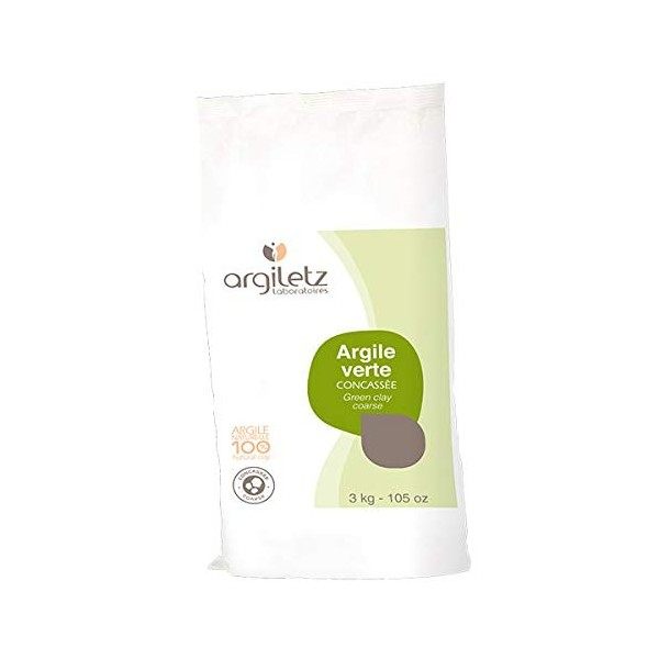 Argiletz - Argile Verte Concassée 3Kg - Lot De 3 - Vendu Par Lot