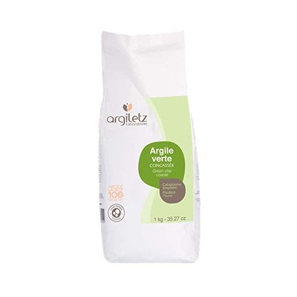 ARGILETZ Argile Verte Grain de Concassée 1 Kg/lot de 2 sachets distribué par ARCILIA