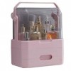 Cosmetic Storage Box - Dust Household Skin Care Products Finishing Box Portable Cosmetic Case Color : A 