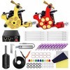 FEER Kit de Machine à tatouer Aiguilles Tatouage Bandes Caoutchouc pédale Pied Fournitures dart corporel pour Salon Outils d