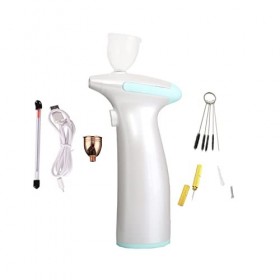 DYTWXG Pistolet pulvérisateur Mini Kit de compresseur daérographe Personnel sans Fil Portable Fondation multifonctionnelle M