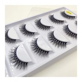 ZSYXM Cils Faux 100 Nouveaux Cils naturels Extensions Deux Cils de Pointe CD Curl Maquillage Outils de beauté Cils Color : W