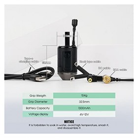 Machines à tatouage Tattier Rotary ajustable Machine dalliage Touche Alliage Contrôleur à main Poignée de batterie Accessoir