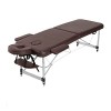 PWV Table de Massage Portable, lit de Tatouage Spa de Salon de Visage Pliant, 2 lit de Massage Pliant en Aluminium Ajustable 