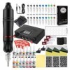 SJYDQ Kit complet de stylo de tatouage, ensemble de machines à tatouer, stylo rotatif, alimentation électrique avec cartouche