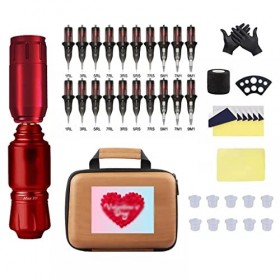 SJYDQ Machine de tatouage de fusée sans fil Ensemble dalimentation professionnelle de tatouage moteur professionnel RCA Inte