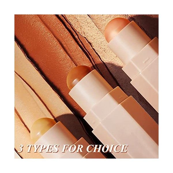 Contouring Stick 3 Pièces Bronzer Maquillage Highlighter Stick Concealer Bronzer Stick Contouring Liquide Contouring Creme Il