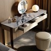 Table de Maquillage Grande Capacité,Coiffeuses de Chambre Dadulte Style Minimaliste Moderne,avec Miroir Haute Définition Et 