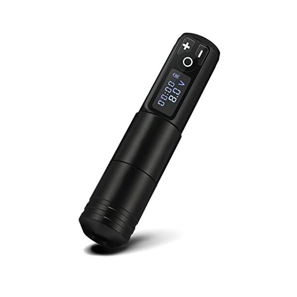 HOUKAI Batterie de Stylo à Tatouage sans Fil 1800mAh avec Puissance Portable Puissant Moteur sans Noyau numérique LED Afficha