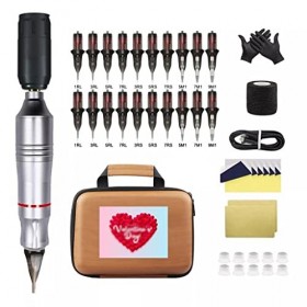 FEER Ensemble de Machines de Tatouage sans Fil Interface Kits de Stylo de Tatouage Rotatif avec Cartouches Aiguilles de Tatou