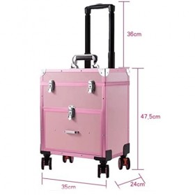 LXXSH Boîte de Rangement Cosmetics Cosmetics Boîte de Rangement de Bagages de Maquillage Maquillage