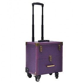 LLRYN Dames multicouches de grande capacité de grande capacité tatouage tatouage tatouage Color : Wit , Size : 36x23x34cm 