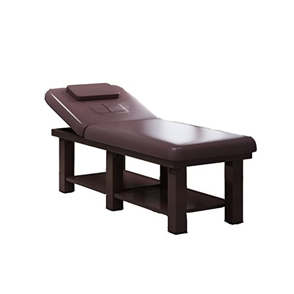 ZYHHDP Table de Massothérapie, Chaise de Table de Spa avec Étagère de Rangement Confortable pour Appui-tête, pour Spa Salon C