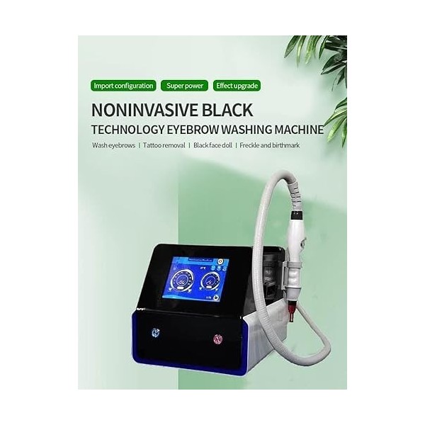 DETMOL Machine de retrait de tatouage pour enlever les taches de rousseur, tatouage au laser, tatouage des sourcils, tatouage