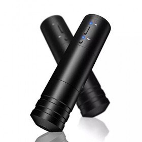 HOUKAI Machine à Stylo Tatouage sans Fil Portable Puissant sans Norme Moteur Batterie au Lithium de 2400 mAh for Le Corps de 
