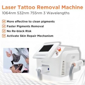 TOCOLA Machine De Retrait De Tatouage, 532Nm 1064Nm 755Nm 3 Longueurs Donde Machine Picoseconde Pour Lélimination Des Tatou