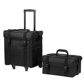 SDFGH Grande boîte de maquillage chariot for dames cosmétique sac de rangement sac à bagages sac de porte-ongles détachable t