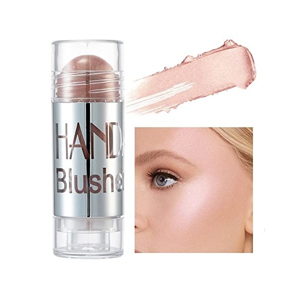 Highlighter Makeup Stick, Waterproof Cream Contour Stick Body Brighten Long Lasting Smooth Liquid Bronzer for Face Body Glitt