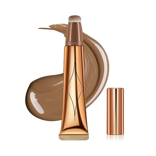 Volumoon Liquid Contour Beauty Stick avec Applicateur, Highlighter & Blush & Contour Beauty Wand, Face Blusher Contour Stick,