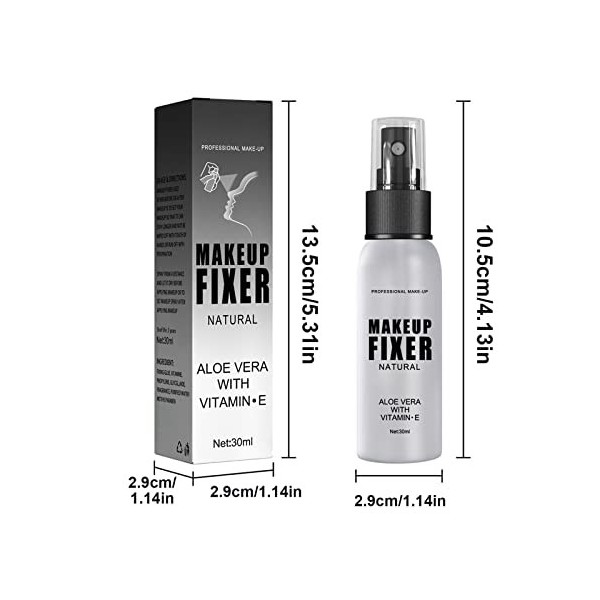 Spray Fixant Maquillage Mat, Fixateur de Maquillage Poudres de Finition Et Fixateurs 30ml Setting Spray Makeup Longue Tenue C