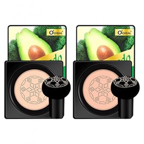 jatour Mushroom Head Air Cushion Foundation, BB Cream, CC Creme, Foundation Liqui, Correcteur Durable Maquillage NuHydratant 