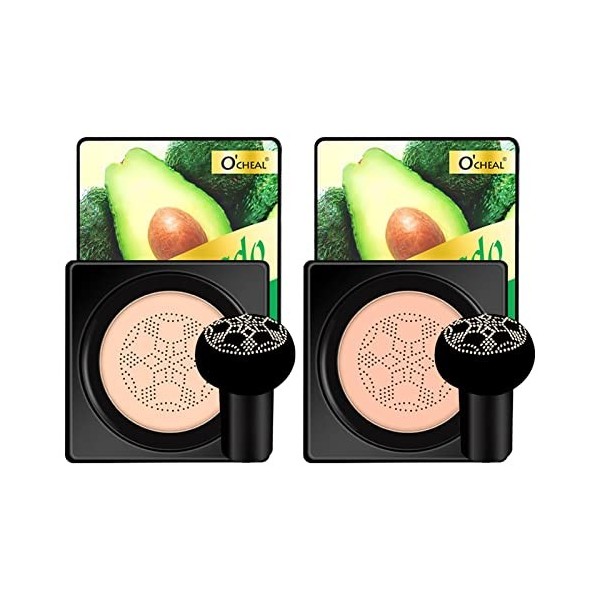 jatour Mushroom Head Air Cushion Foundation, BB Cream, CC Creme, Foundation Liqui, Correcteur Durable Maquillage NuHydratant 