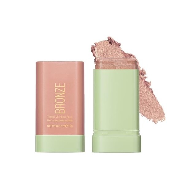 Ofanyia Cream Blush Stick, Unique Roating Design Multi-Use Blush Stick for Lip and Cheek Tint, Lightweight Easy to Blend Natu