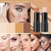 Bâton Contour 2 en 1, Bâton Surligneur, Contouring Maquillage, Contouring Stick, Stylo Correcteur Contour Double Tête, Imperm