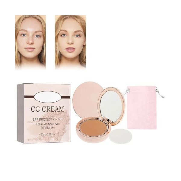 Always Divina Illumina Cc Creamy Compact Spf 50, SPF Protection, Coverage + Skincare, Long-Lasting Waterproof and Sweat-Proof