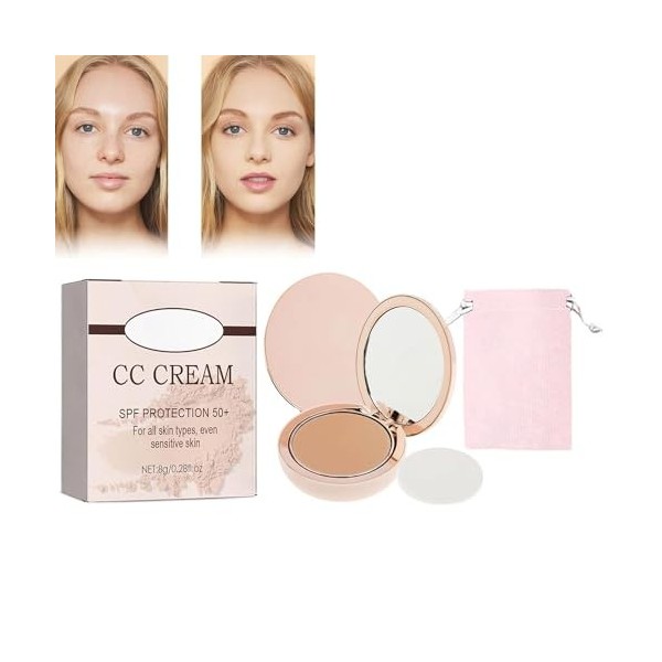 Always Divina Illumina Cc Creamy Compact Spf 50, SPF Protection, Coverage + Skincare, Long-Lasting Waterproof and Sweat-Proof