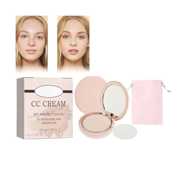 Always Divina Illumina Cc Creamy Compact Spf 50, SPF Protection, Coverage + Skincare, Long-Lasting Waterproof and Sweat-Proof