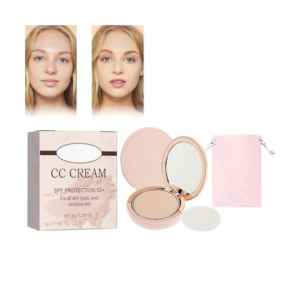 Always Divina Illumina Cc Creamy Compact Spf 50, SPF Protection, Coverage + Skincare, Long-Lasting Waterproof and Sweat-Proof