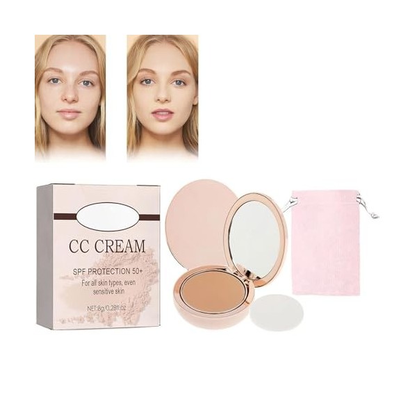 Always Divina Illumina Cc Creamy Compact Spf 50, SPF Protection, Coverage + Skincare, Long-Lasting Waterproof and Sweat-Proof