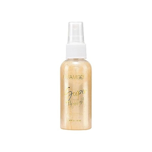 Spray poudre surligneur - Spray de poudre capillaire à paillettes pour le corps | Spray pailleté pour le corps à haute brilla