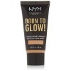 NYX Professional Makeup Fond de Teint Éclat Born to Glow, Fini Éclatant, Couvrance Moyenne Modulable, Formule Vegan, Teinte :