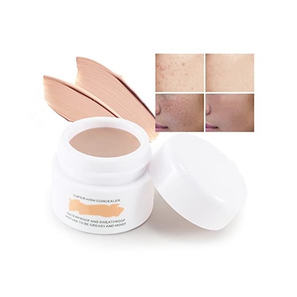 Boobeen Concealer Cream Full Coverage - Skin Concealer Have Natural and Beige pour les cicatrices, les bleus et la couverture