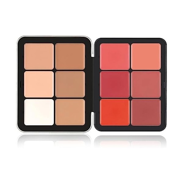 Palette anti-cernes Carla Secret, Maquillage Carla Secret 12 couleurs, Palette de correcteur de crème imperméable longue duré